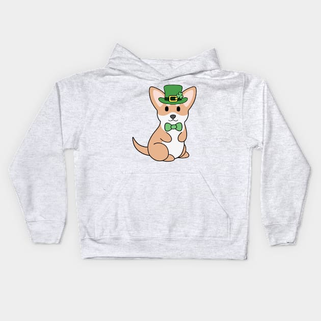 St Patrick Chihuahua Kids Hoodie by BiscuitSnack